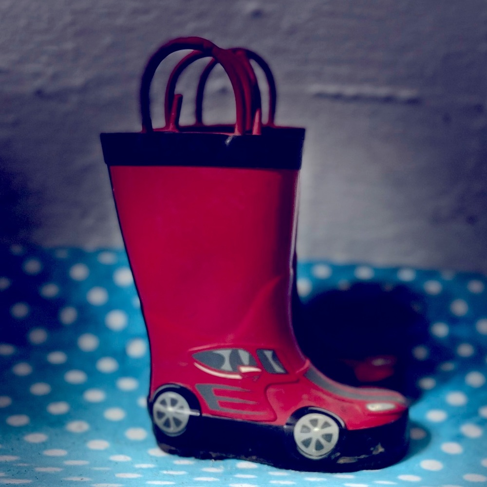 Boys Racecar Rainboots